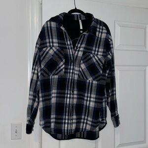 Blue Flannel Shacket